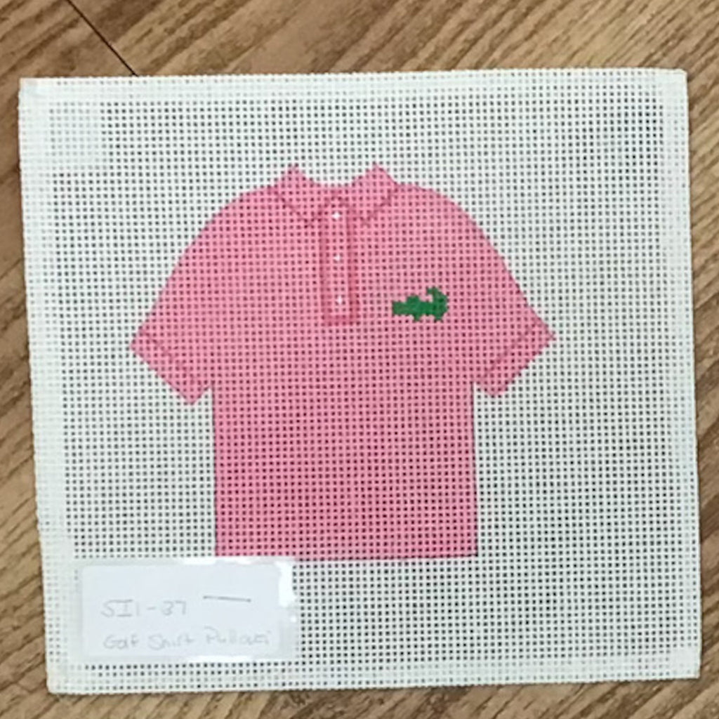 Golf Shirt Pullover Needlepoint Canvas - KC Needlepoint