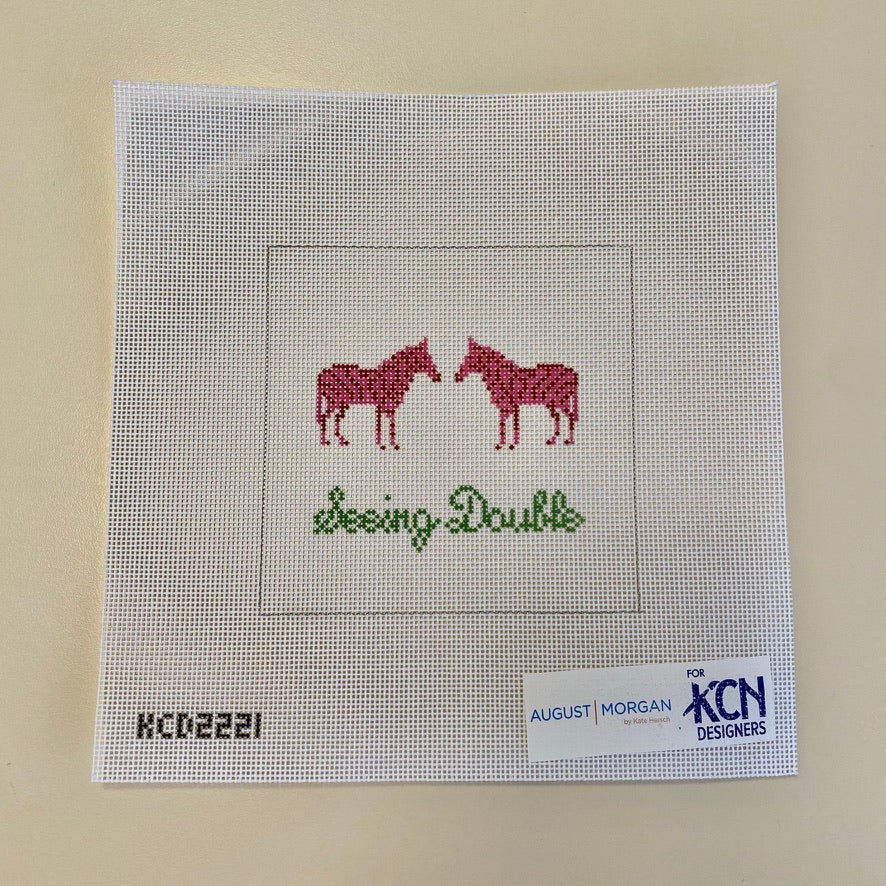 Seeing Double Canvas - KC Needlepoint