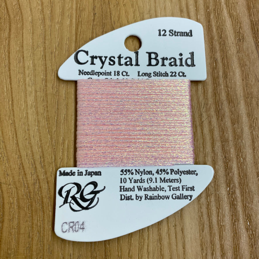Crystal Braid CR04 Pink Pearl - KC Needlepoint