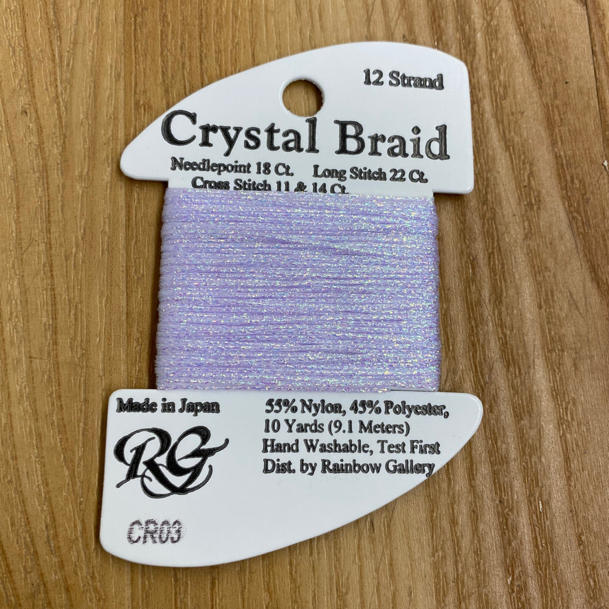 Crystal Braid CR03 Lavender Pearl - KC Needlepoint
