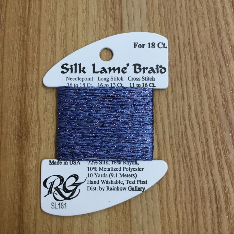 Silk Lamé Braid SL181 Hydrangea - KC Needlepoint