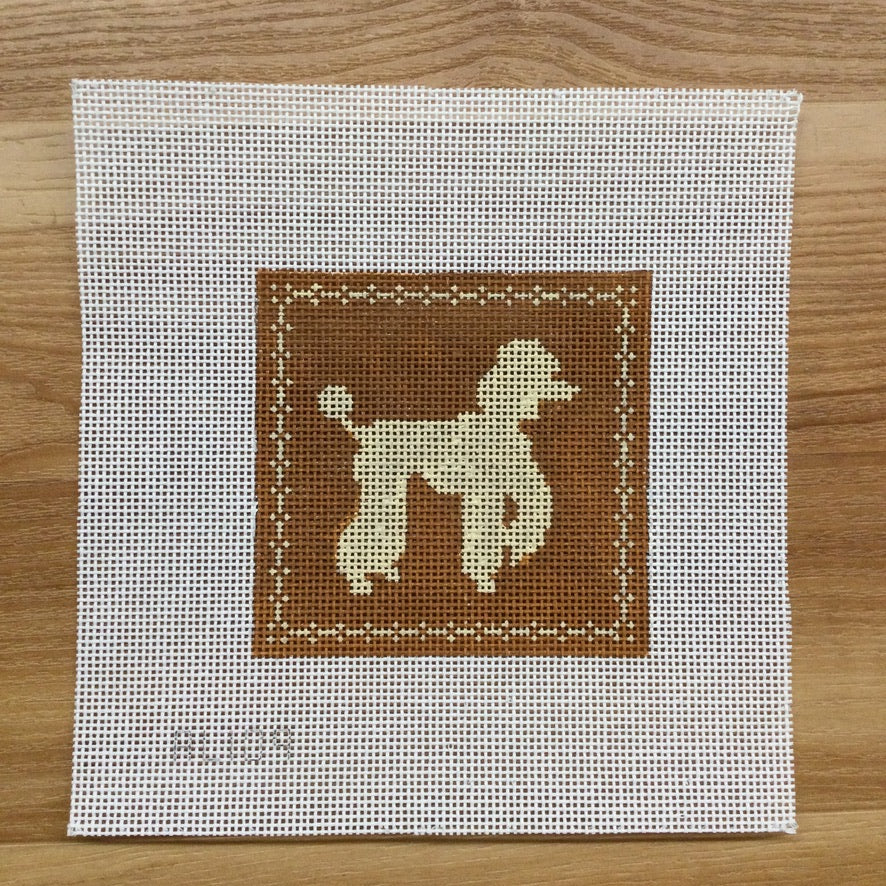 Full Poodle Canvas - needlepoint
