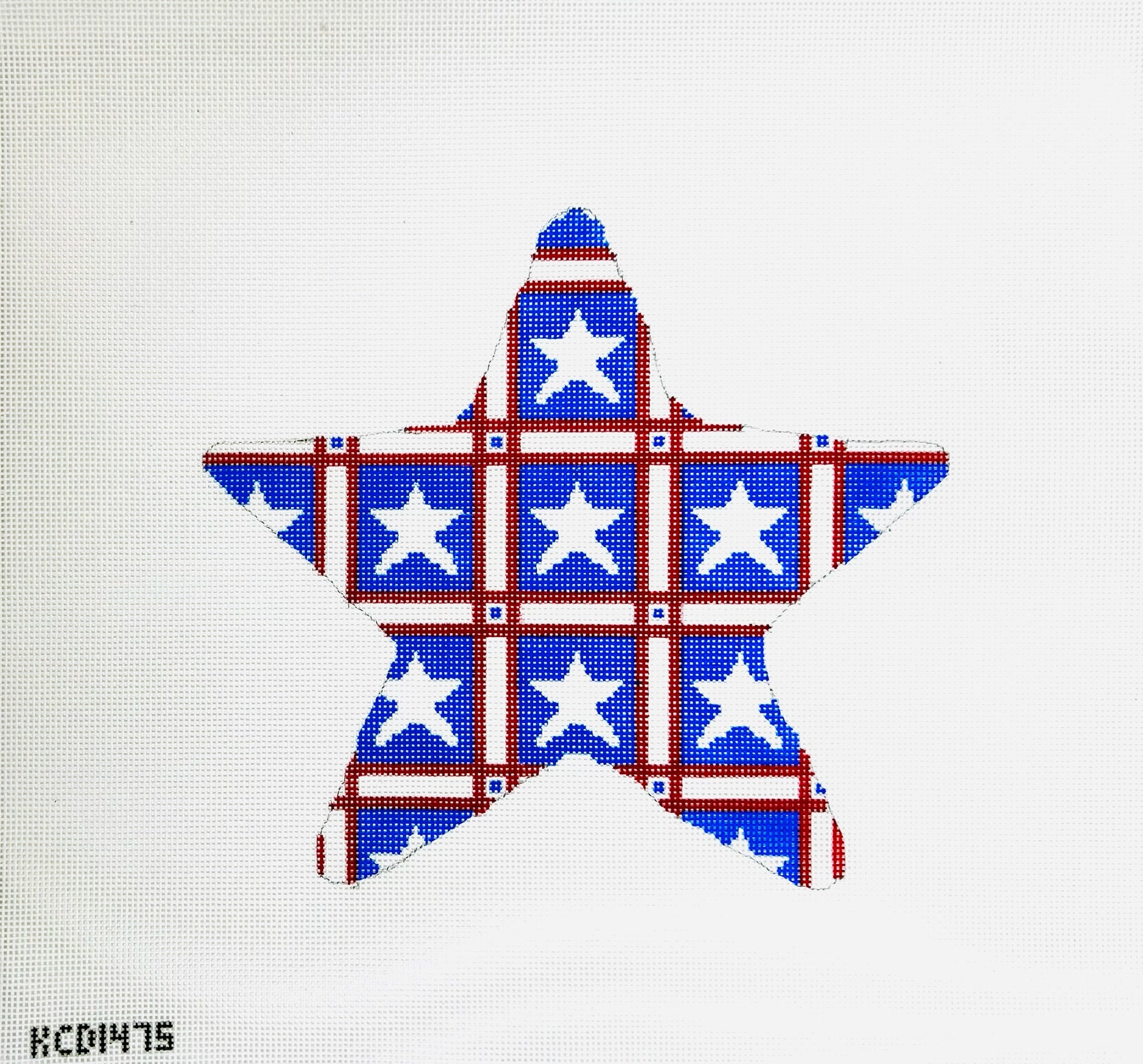 Stars on Star Canvas - KC Needlepoint