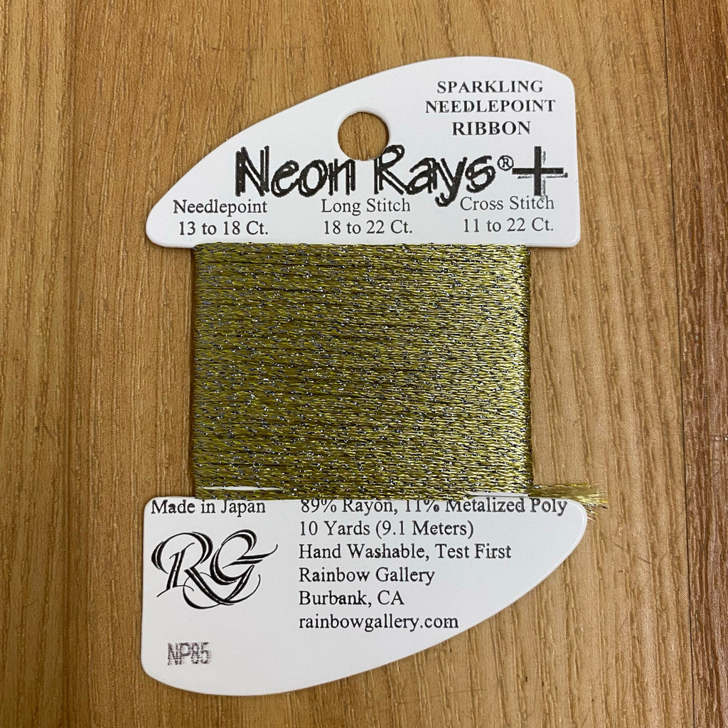 Neon Rays+ NP85 Sage Green - KC Needlepoint
