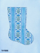 Blue Camas Midsize Stocking Canvas - KC Needlepoint