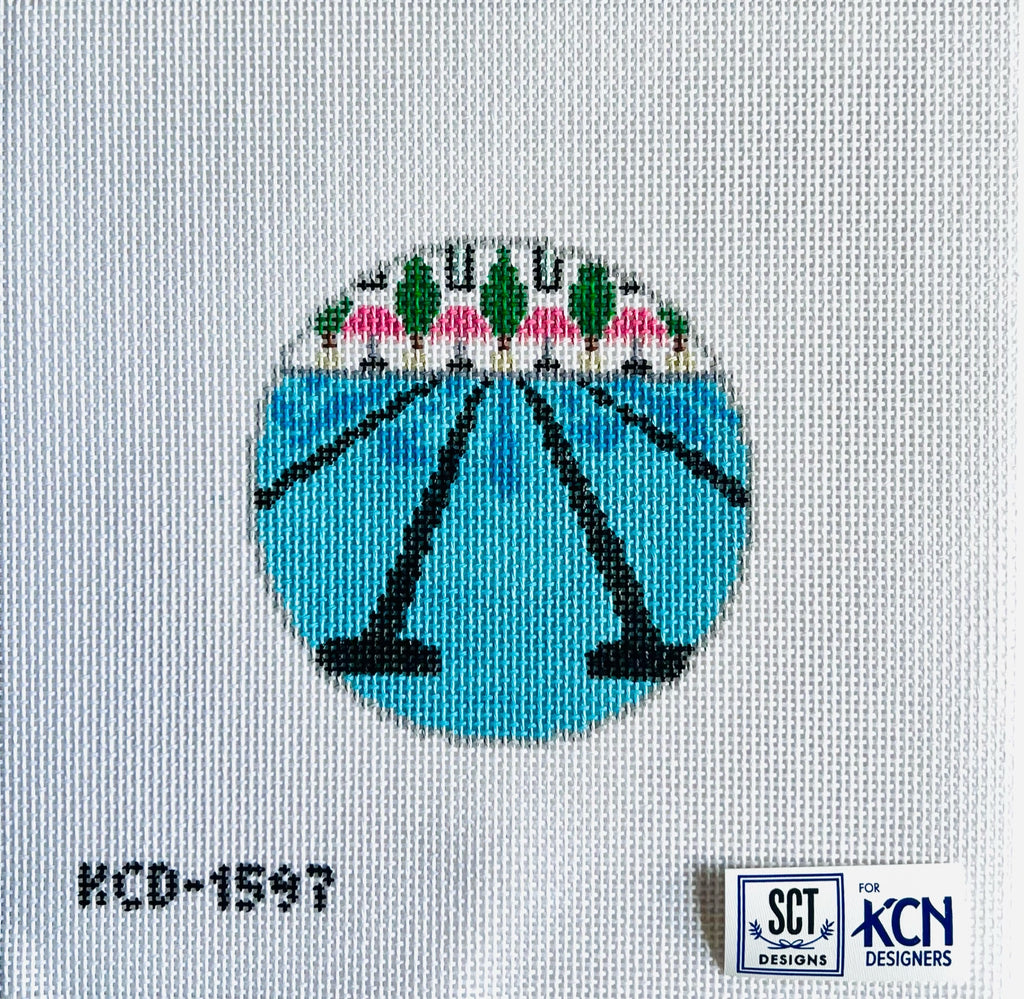 Sun and Swim Ornament Canvas MARCH MKT - KC Needlepoint