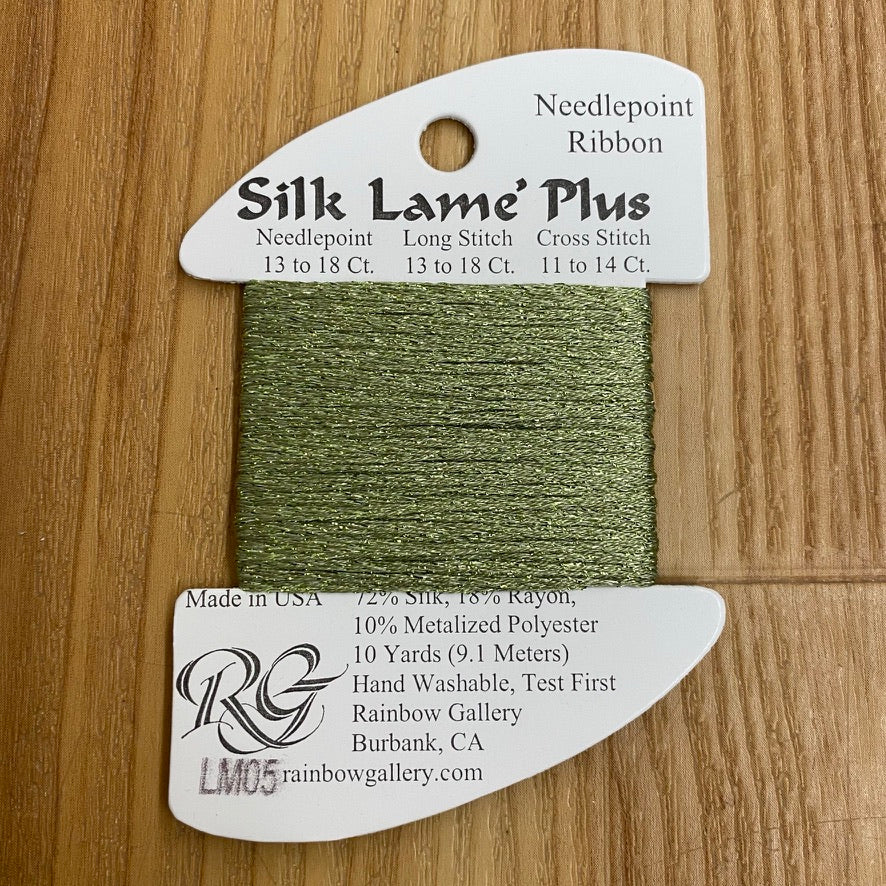 Silk Lamé Braid Plus LM05 Avocado - KC Needlepoint