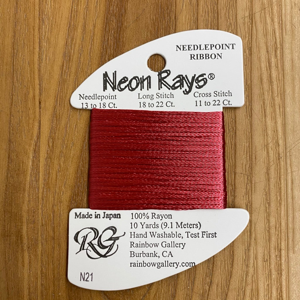 Neon Rays N21 Cherry - KC Needlepoint