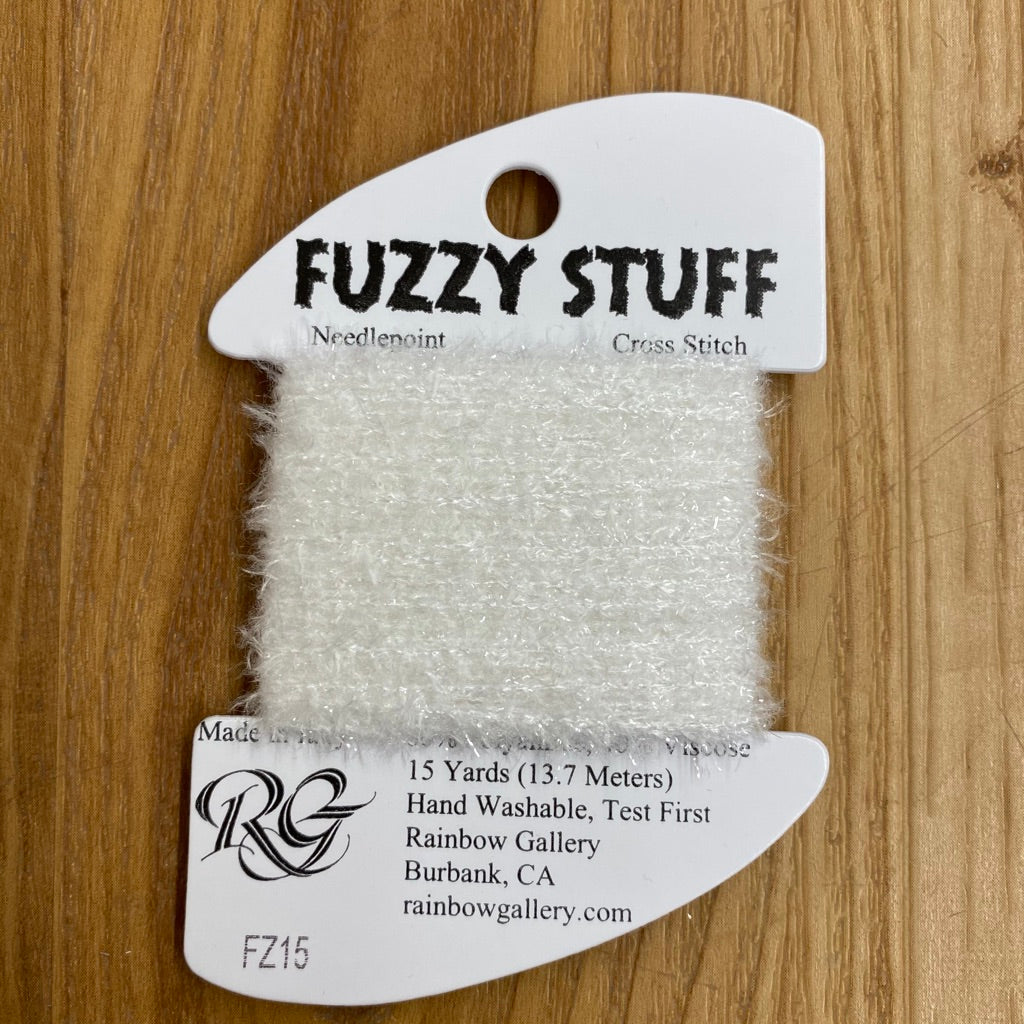 Fuzzy Stuff FZ15 White - KC Needlepoint