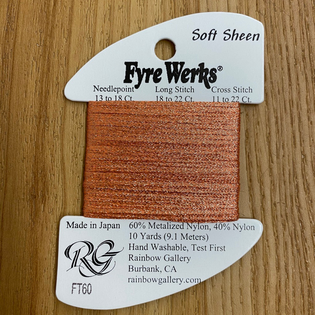 Fyre Werks Soft Sheen FT60 Melon - KC Needlepoint