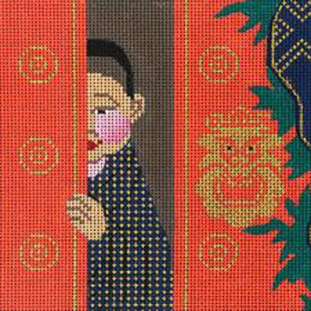 Tibetan Prince Needlepoint Canvas - KC Needlepoint