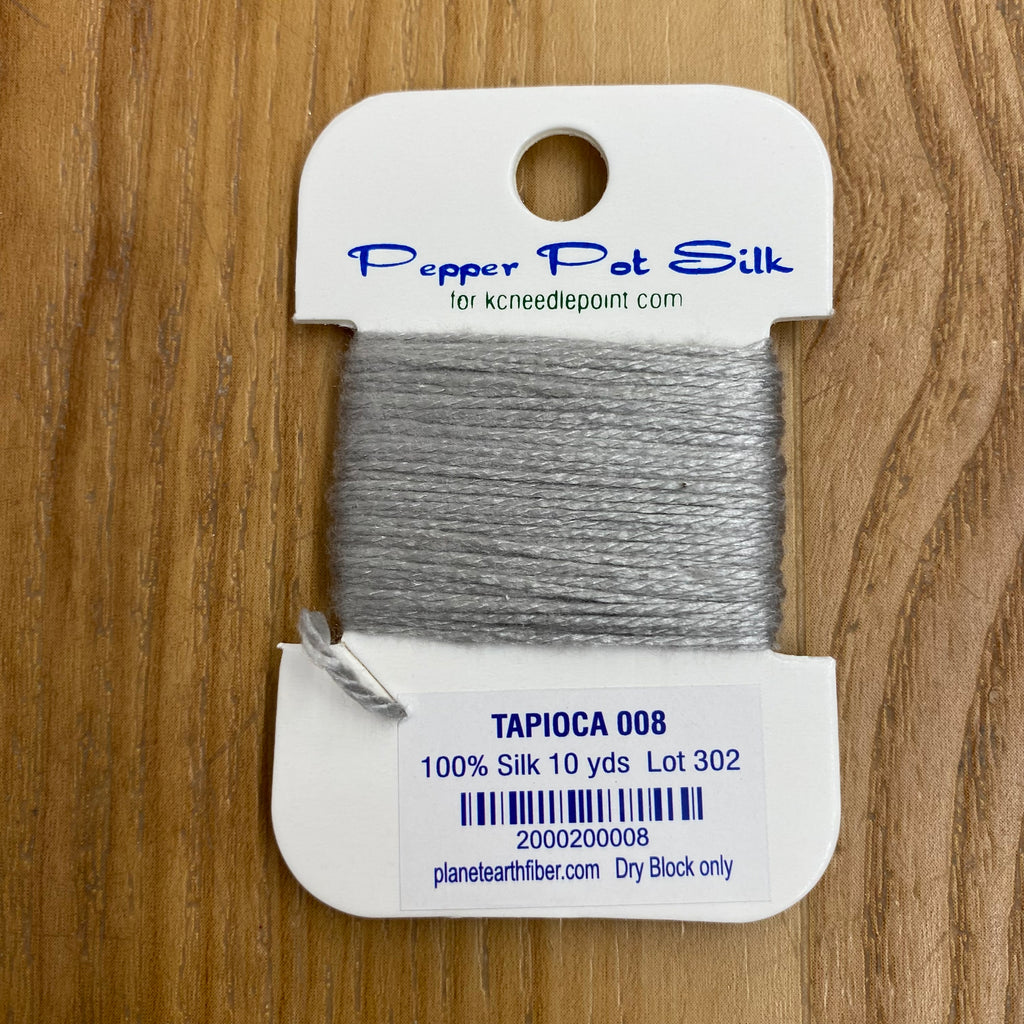 Pepper Pot Silk Card 008 Tapioca - KC Needlepoint