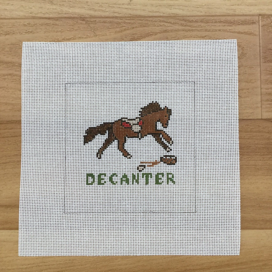 Decanter Square Canvas - needlepoint