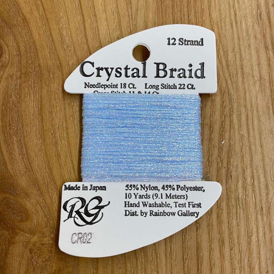 Crystal Braid CR02 Baby Blue Pearl - KC Needlepoint