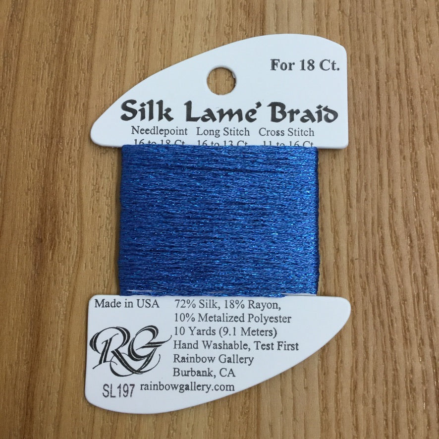 Silk Lamé Braid SL197 Star Sapphire - needlepoint