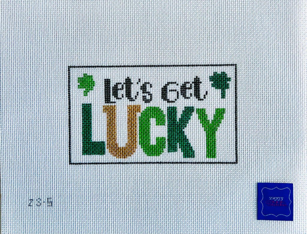 Let's Get Lucky Canvas - KC Needlepoint