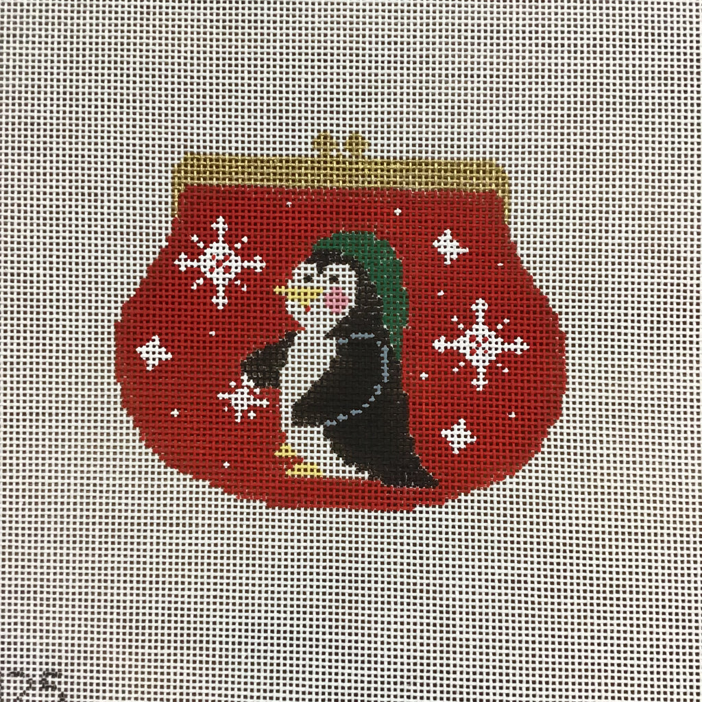 Penguin Purse Canvas - KC Needlepoint