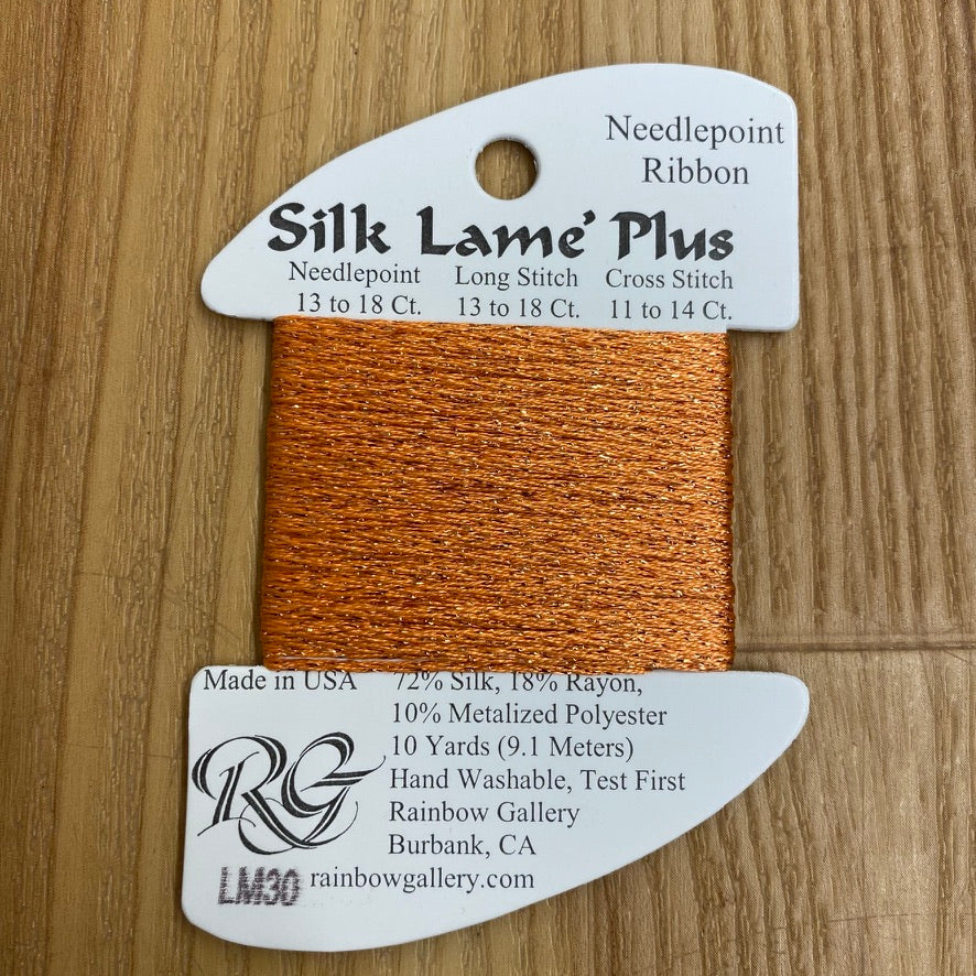 Silk Lamé Braid Plus LM30 Orange - KC Needlepoint