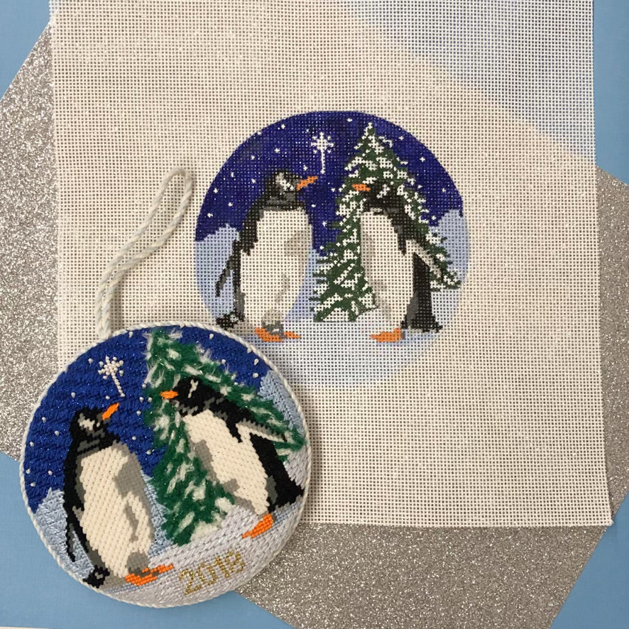 2018 Penguin Ornament Kit - KC Needlepoint