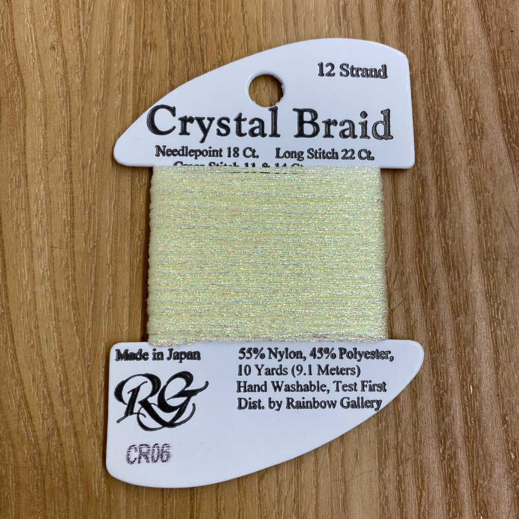 Crystal Braid CR06 Lemon Pearl - KC Needlepoint