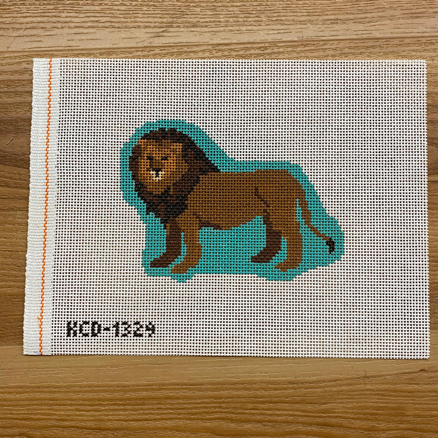 Lion Ornament Canvas - KC Needlepoint