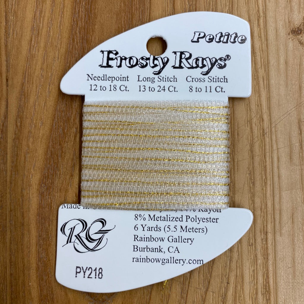 Petite Frosty Rays PY218 Gold Ice - KC Needlepoint