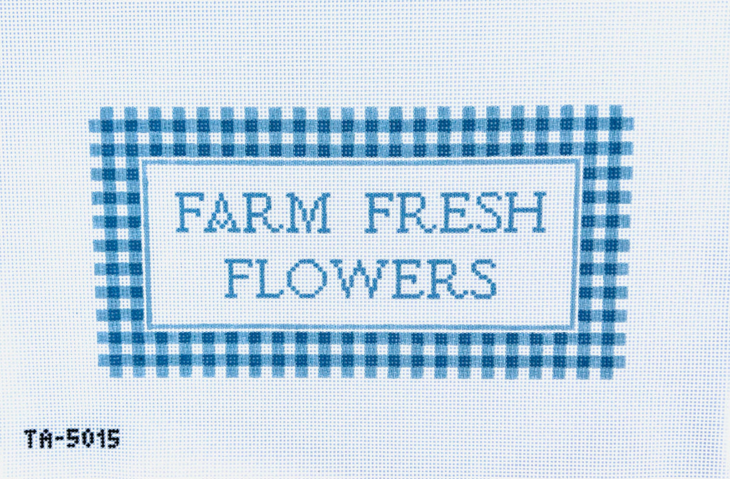 Farm Fresh Flowers Canvas - KC Needlepoint