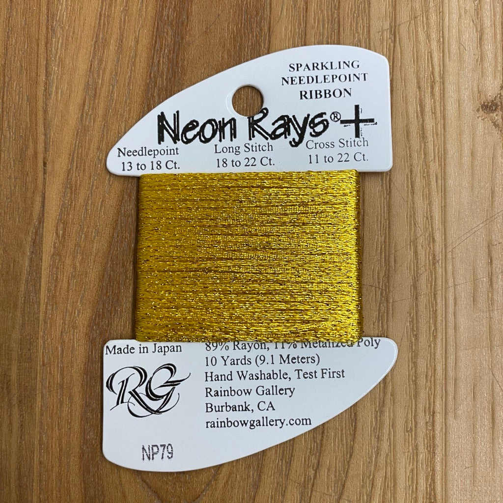 Neon Rays+ NP79 Brite Gold - KC Needlepoint