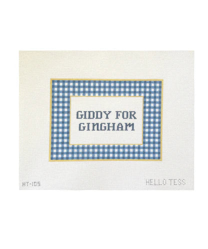 Giddy for Gingham Canvas - KC Needlepoint