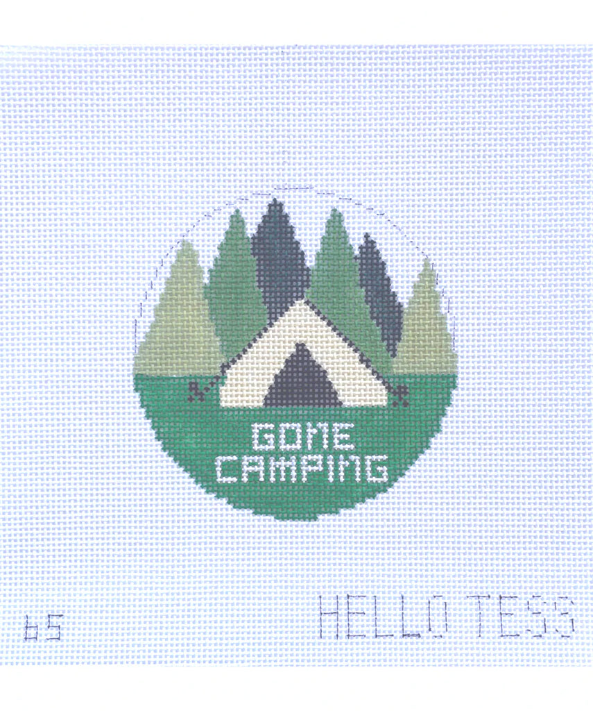 Gone Camping Canvas - KC Needlepoint
