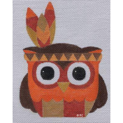 Mr. Native Owl Canvas - KC Needlepoint