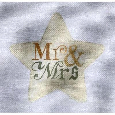 Mr. & Mrs. Star Canvas - KC Needlepoint
