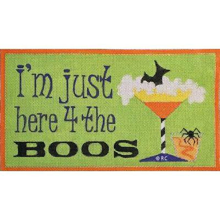 I'm Just Here for the Boos Canvas - KC Needlepoint
