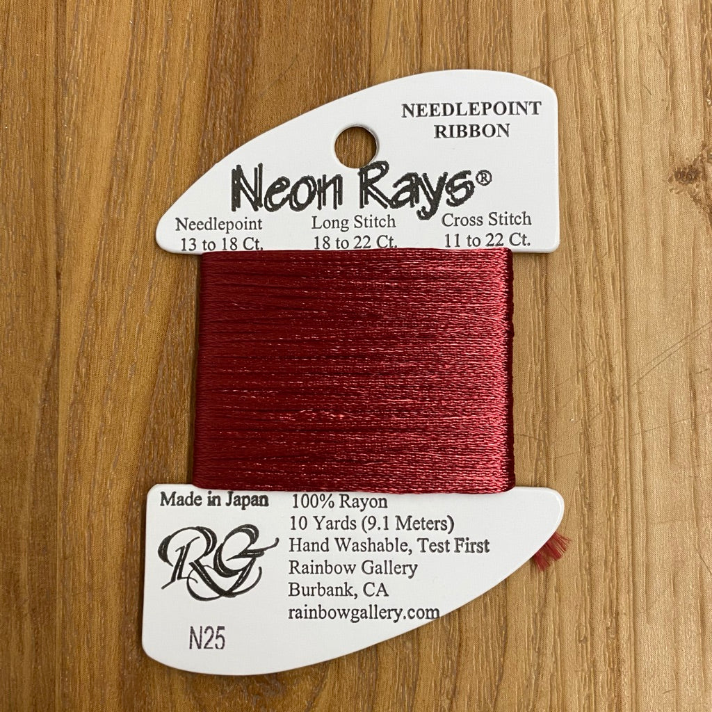 Neon Rays N25 Brick Red - KC Needlepoint
