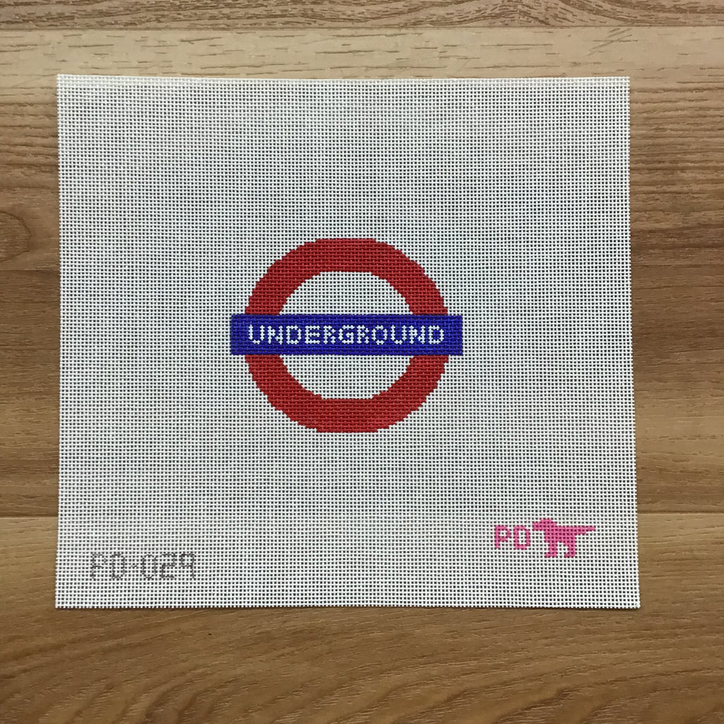 London Underground Canvas - KC Needlepoint