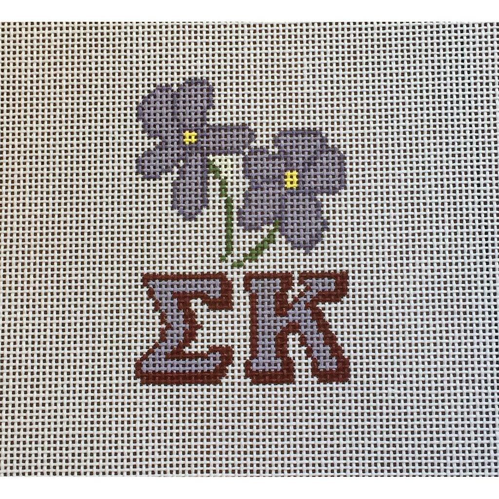 Sigma Kappa/Violet Canvas - KC Needlepoint