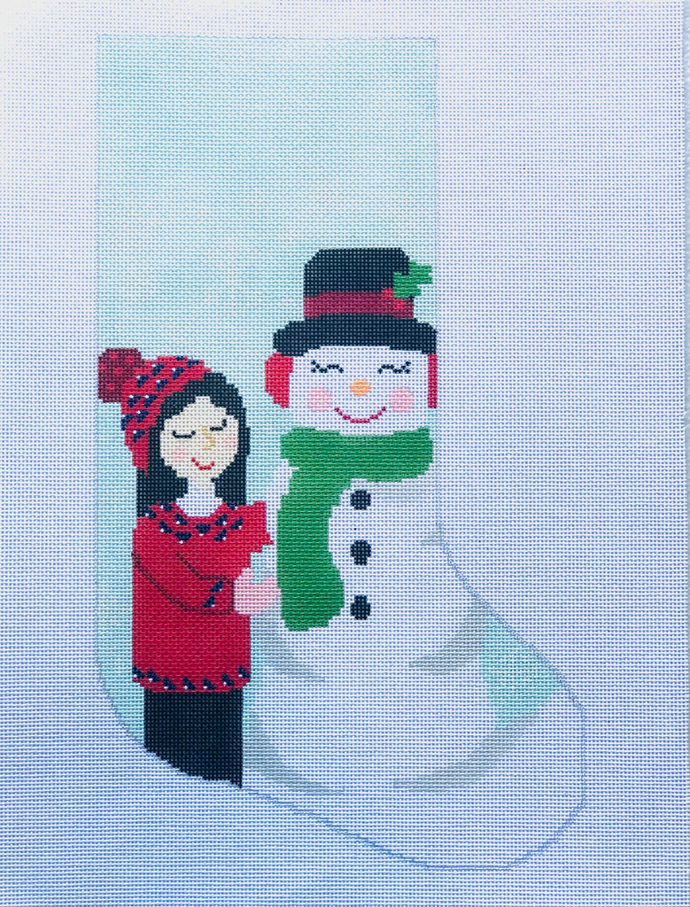 Friend of Frosty Stocking Canvas - KC Needlepoint
