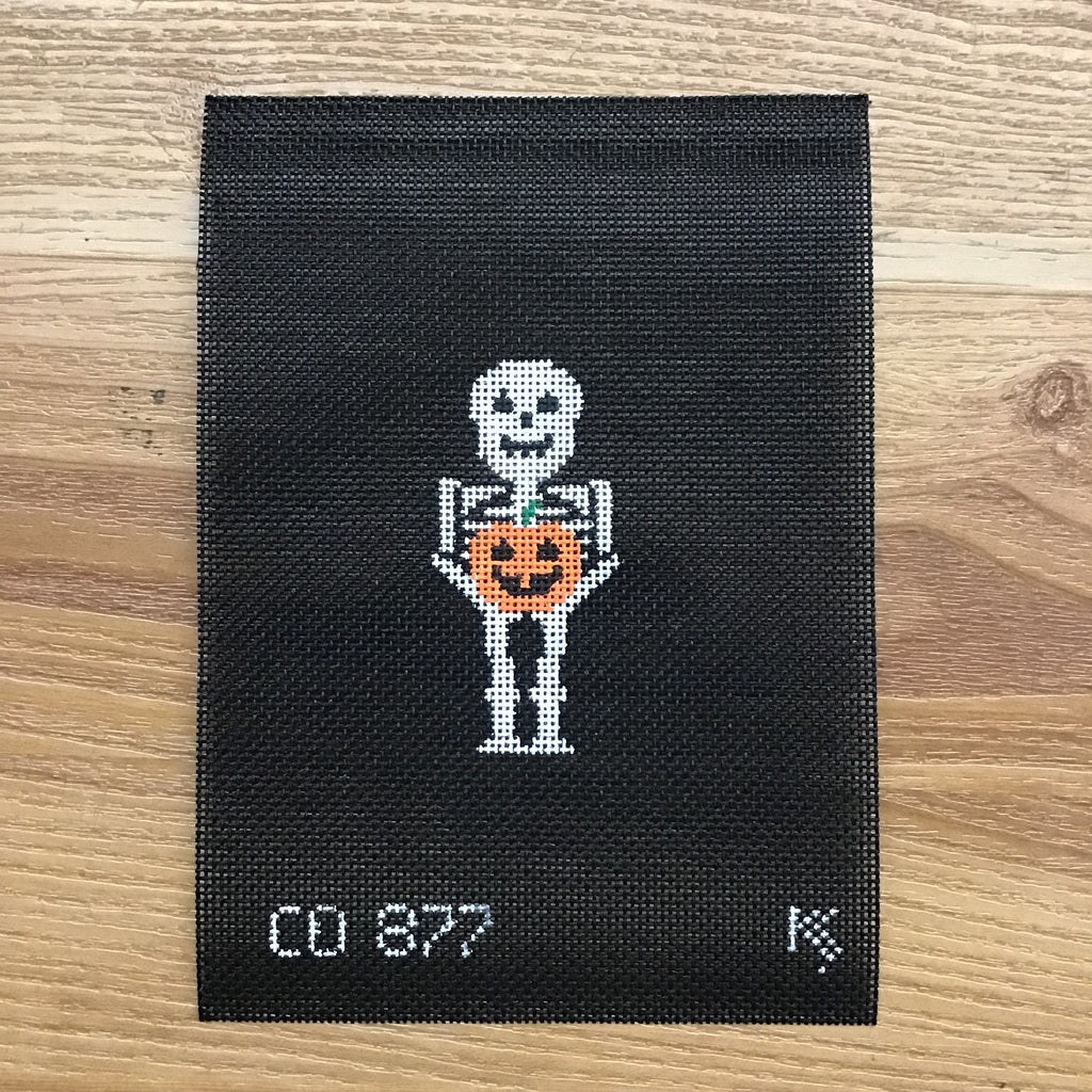 Tiny Skeleton Canvas - KC Needlepoint
