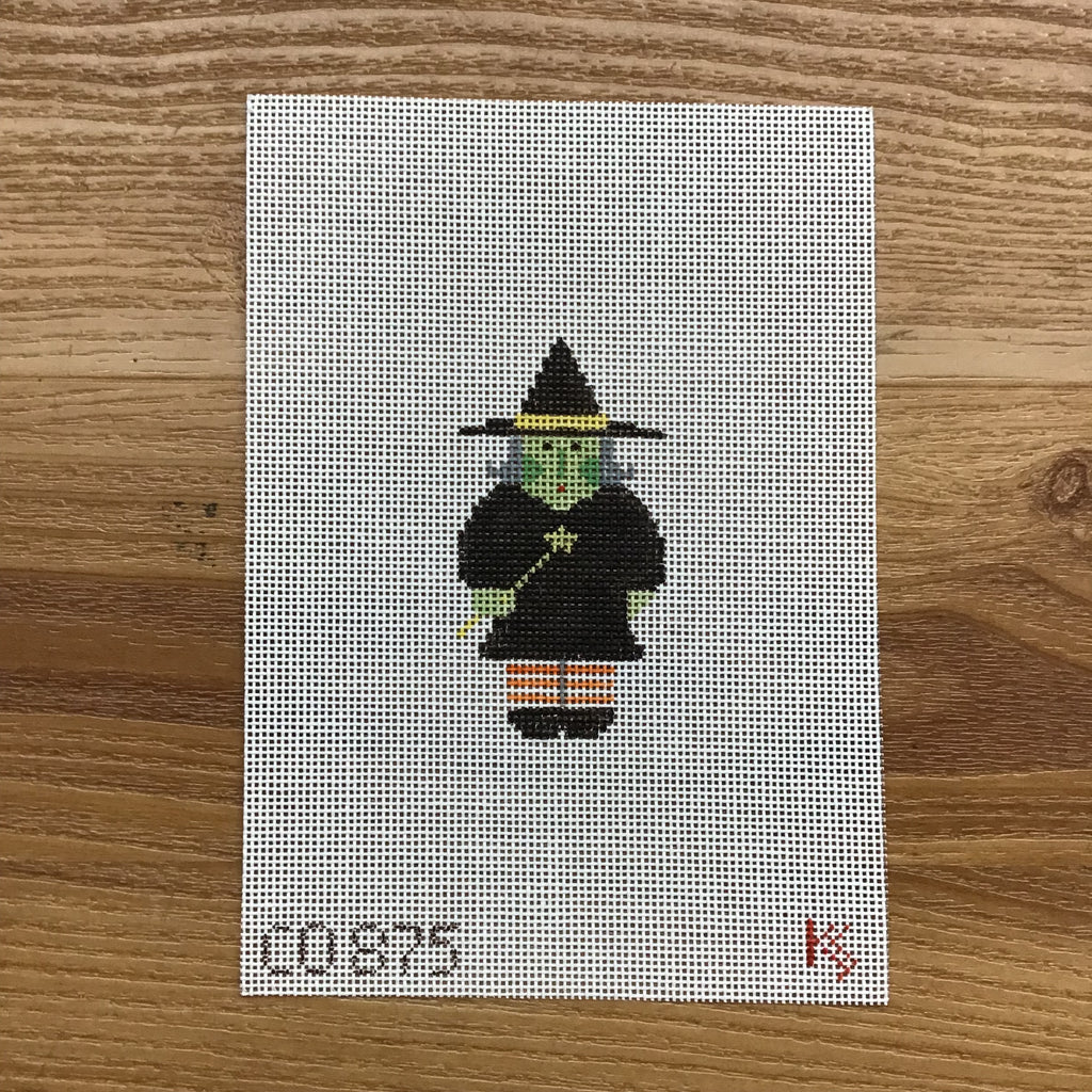 Tiny Witch Canvas - KC Needlepoint