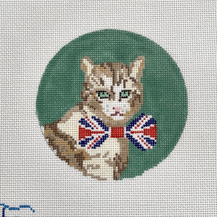Larry the Cat Canvas KC Needlepoint