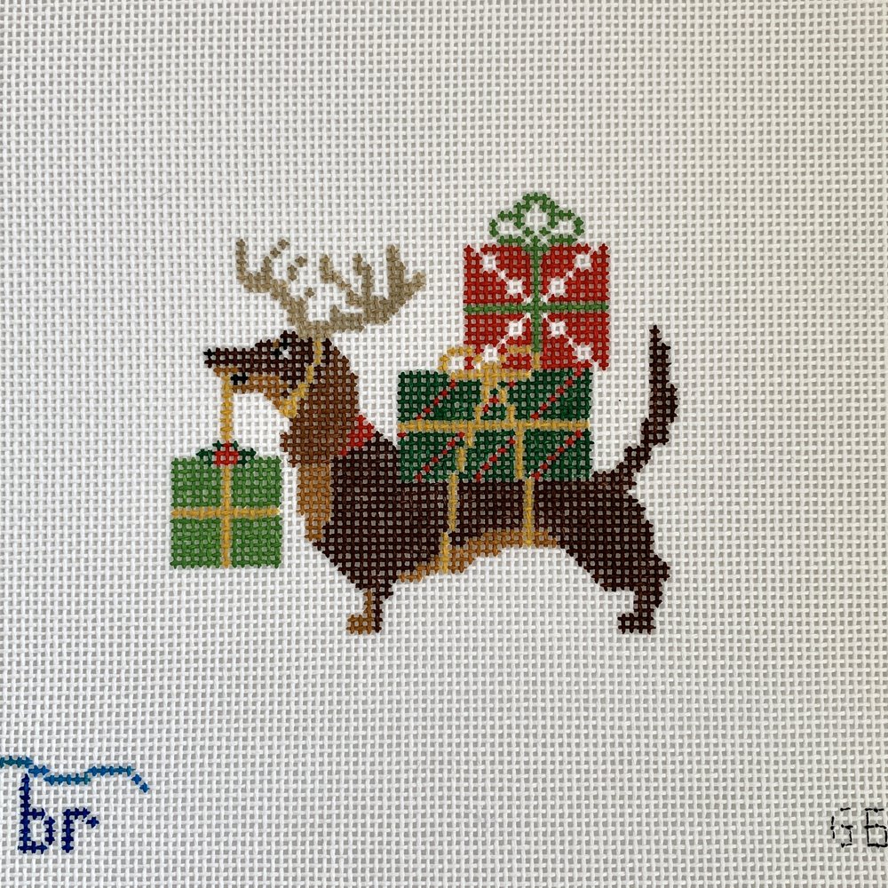 Special Delivery Dachshund Canvas - KC Needlepoint
