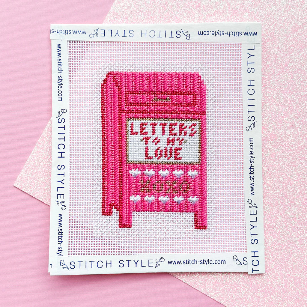 Valentine's Mailbox Letters to my Love Canvas - KC Needlepoint