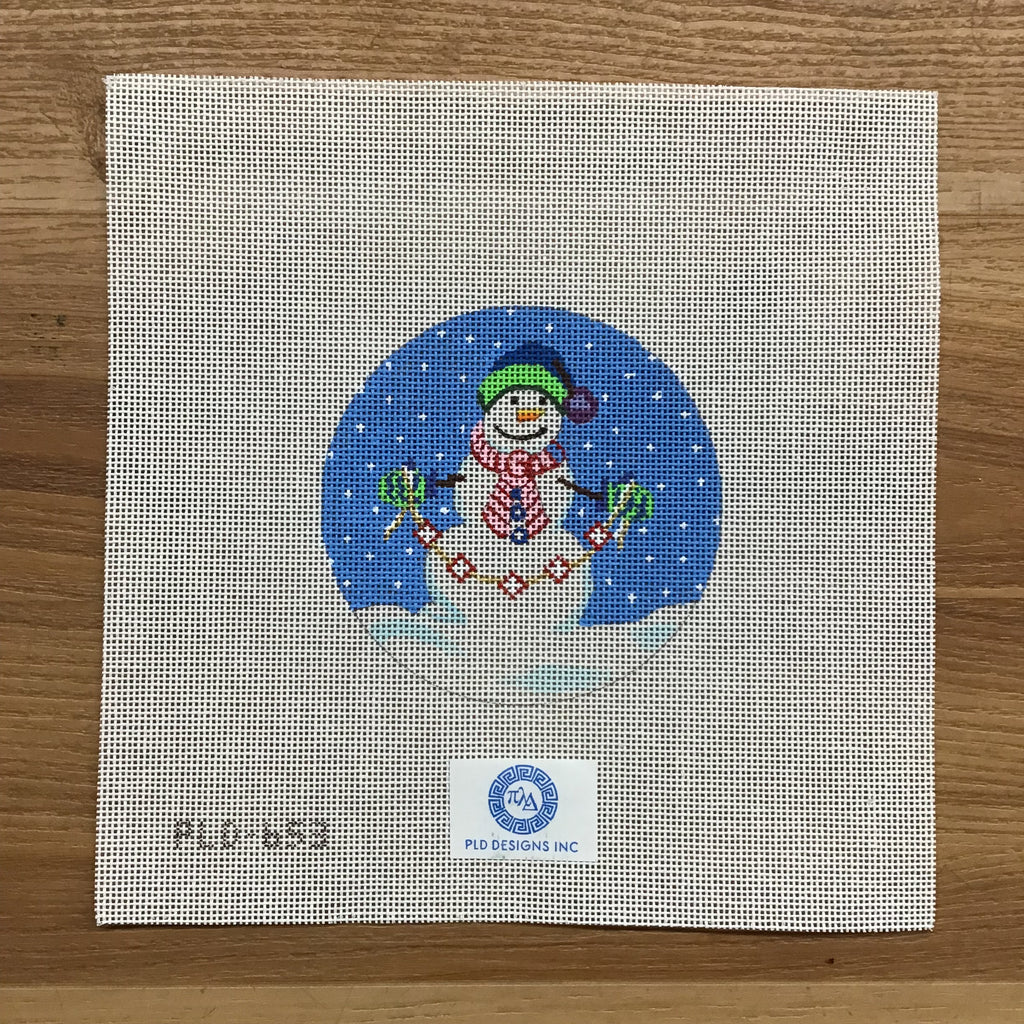 Snowman Garland Canvas - KC Needlepoint