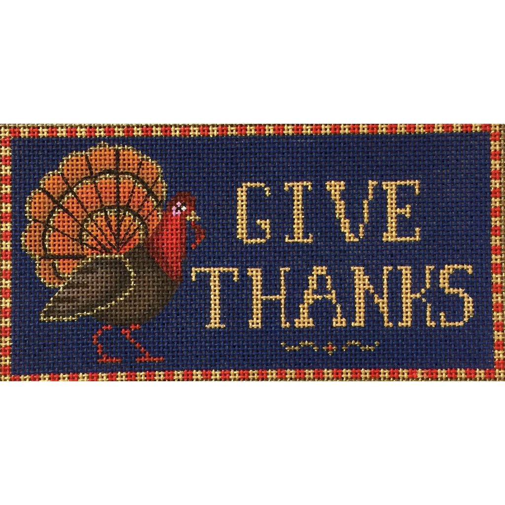 Give Thanks Canvas - KC Needlepoint