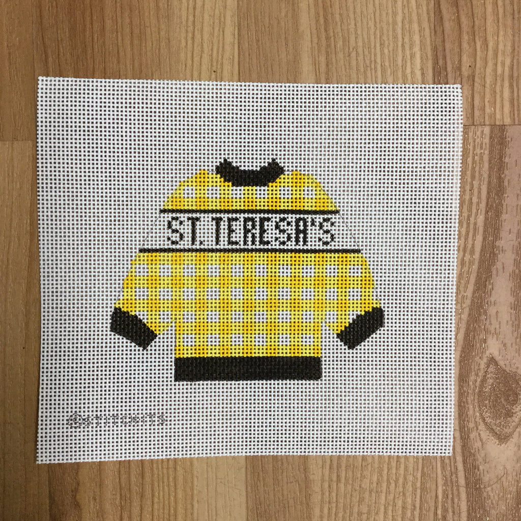 St. Teresa's Sweater Needlepoint Canvas - KC Needlepoint
