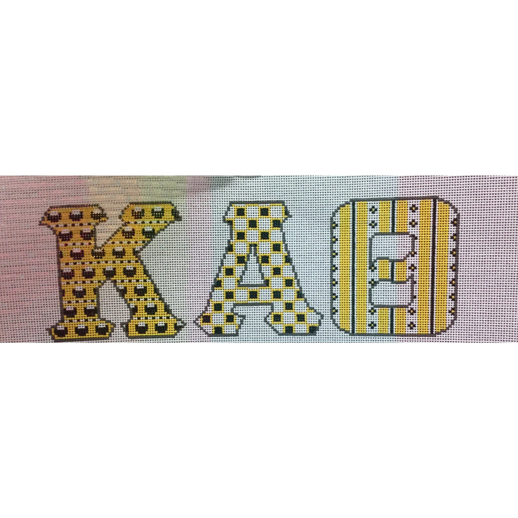 Kappa Alpha Theta Letter Canvas - KC Needlepoint
