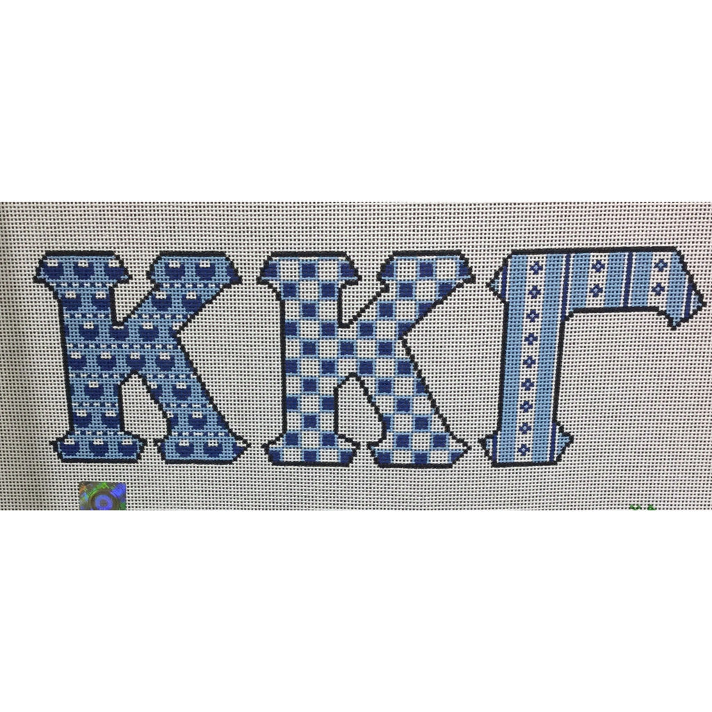 Kappa Kappa Gamma Letter Canvas - KC Needlepoint