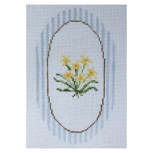 Daffodils Canvas - KC Needlepoint