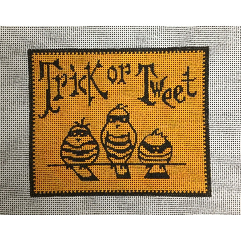 Trick or Tweet Canvas - KC Needlepoint