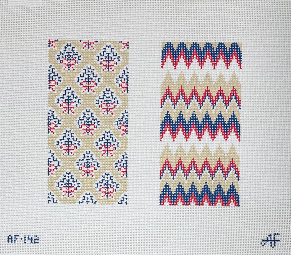 Tan Two Ways Eyeglass Case Canvas KC Needlepoint